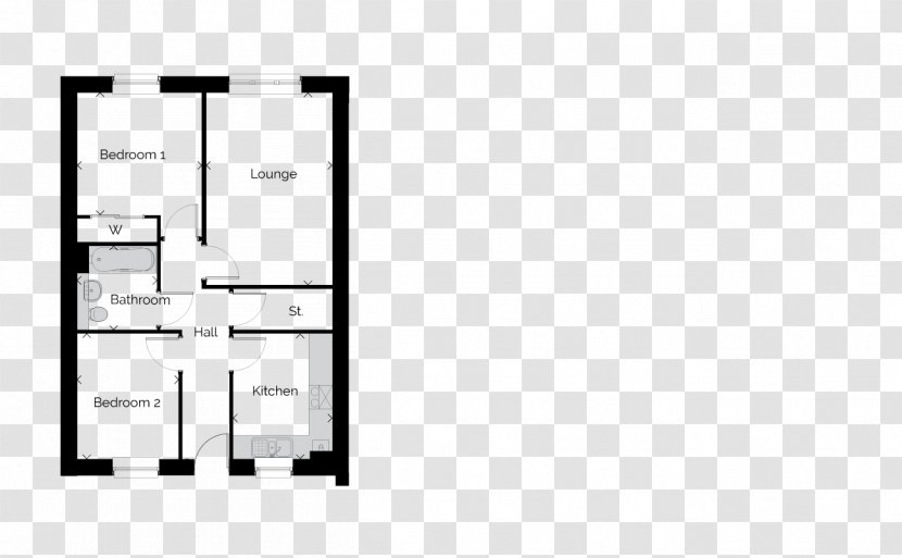 Laurieston Floor Plan House Falkirk - Area Transparent PNG