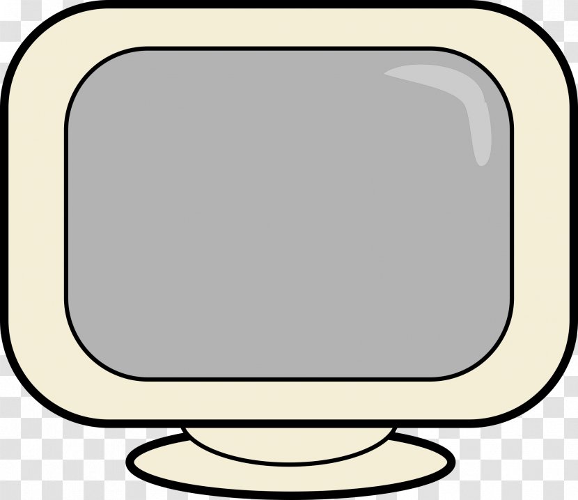 Laptop Computer Monitors Cartoon Clip Art - Television - Vintage Transparent PNG