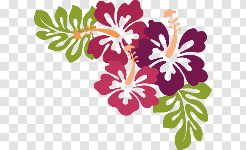 Hawaii Luau Clip Art - Hibiscus Transparent PNG