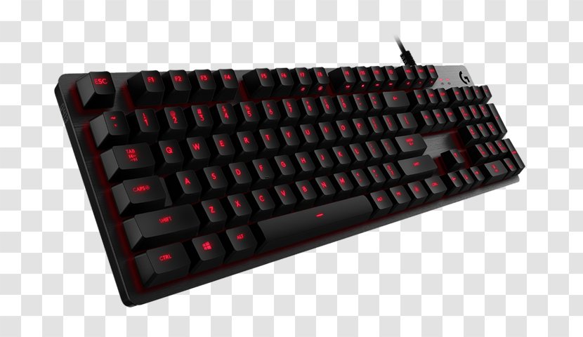 Computer Keyboard Logitech G413 Mechanical Backlit Gaming Keypad French AZERTY Transparent PNG