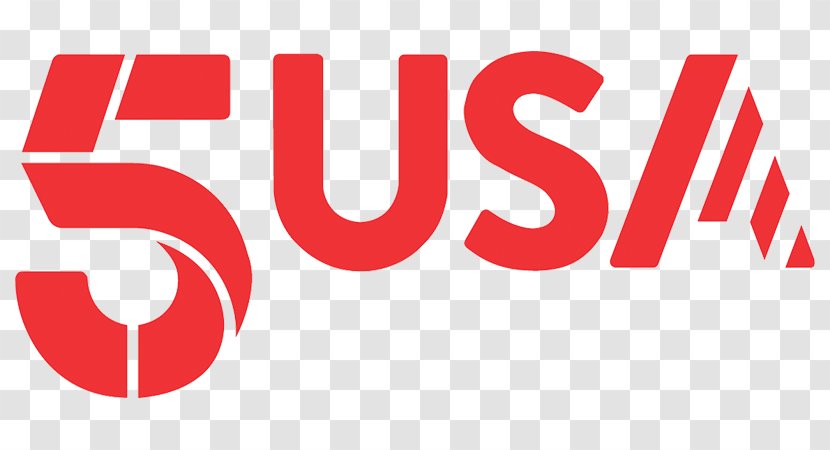Logo 5USA Television Channel 5 My5 - Red - Tv Transparent PNG