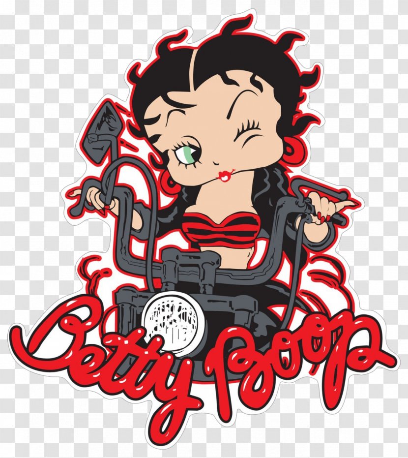 Betty Boop Drawing Cartoon Motorcycle - Heart Transparent PNG