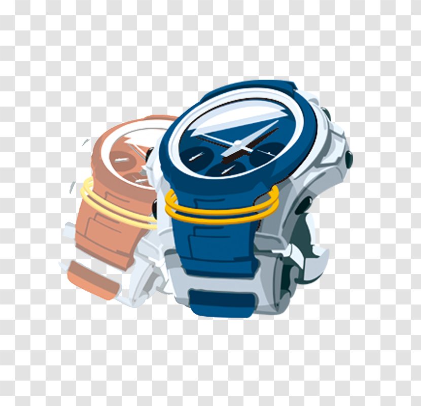 Clock Watch Vecteur - Electric Blue Transparent PNG