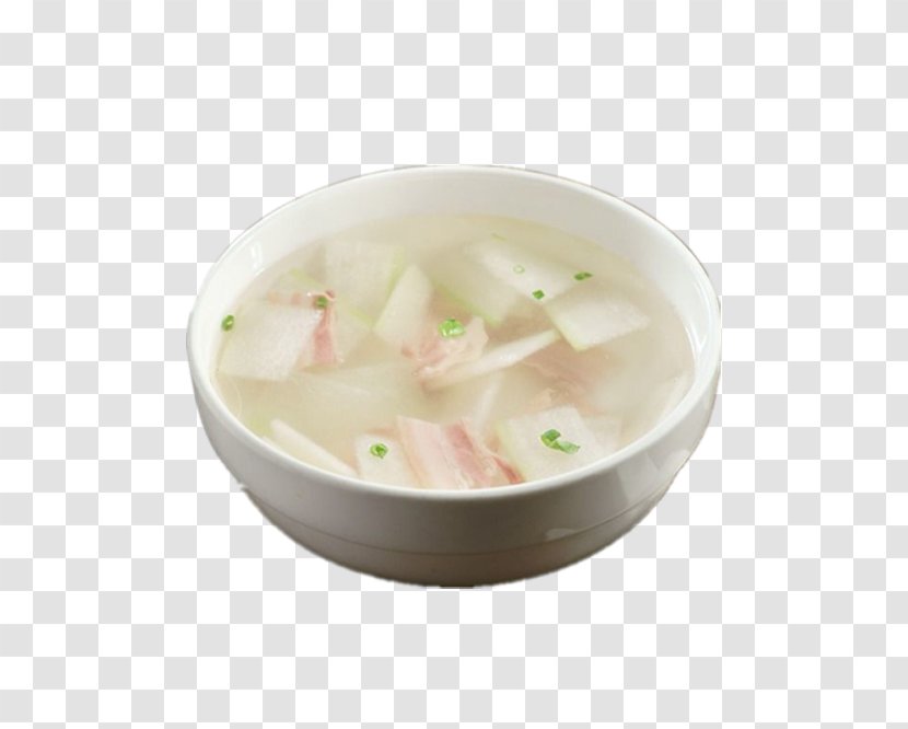 Wonton Bacon Cocido Ribs Pea Soup - Winter Melon Transparent PNG