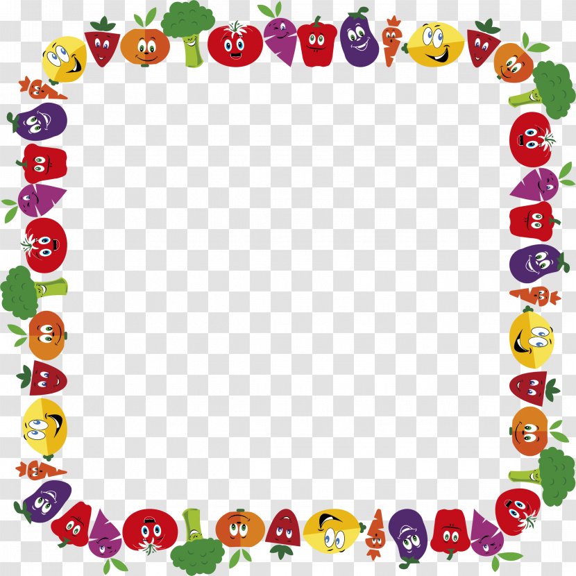 Clip Art Borders And Frames Vegetable Openclipart Fruit - Heart Transparent PNG