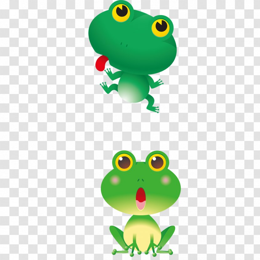 Red-eyed Tree Frog Cartoon Clip Art - Vertebrate Transparent PNG