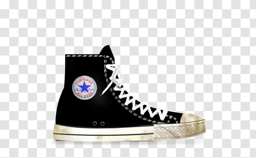 Converse Chuck Taylor All-Stars Shoe Sneakers Footwear - Black Lightning Transparent PNG