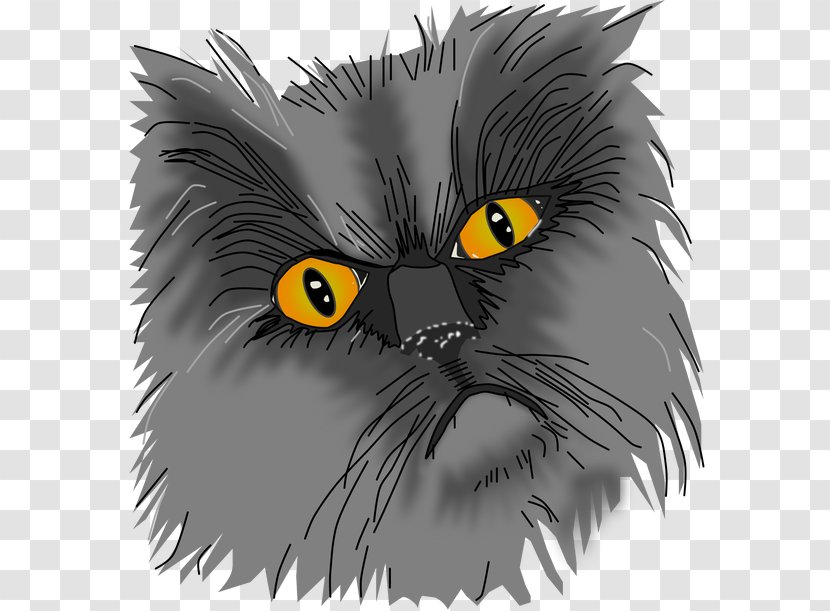 Black Cat Whiskers Grumpy - Pastel - Fooling Around Night Transparent PNG