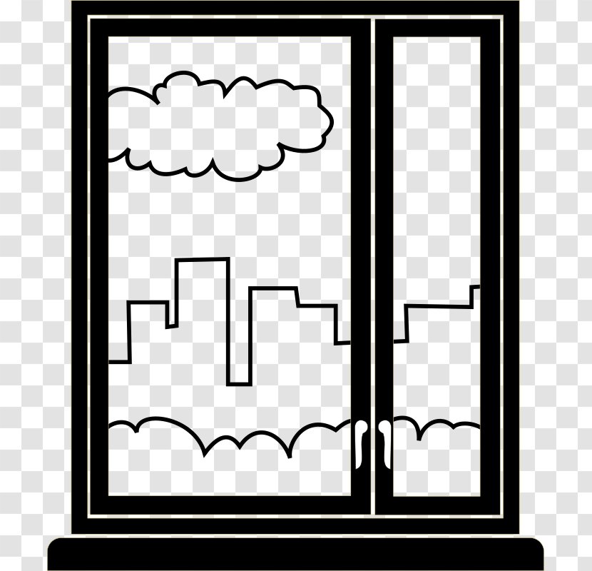 Window Drawing Coloring Book Art - Creative Arts - Open Transparent PNG