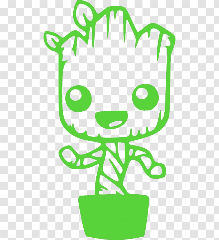 Baby Groot Drawing Coloring Book Silhouette - Tree Transparent PNG
