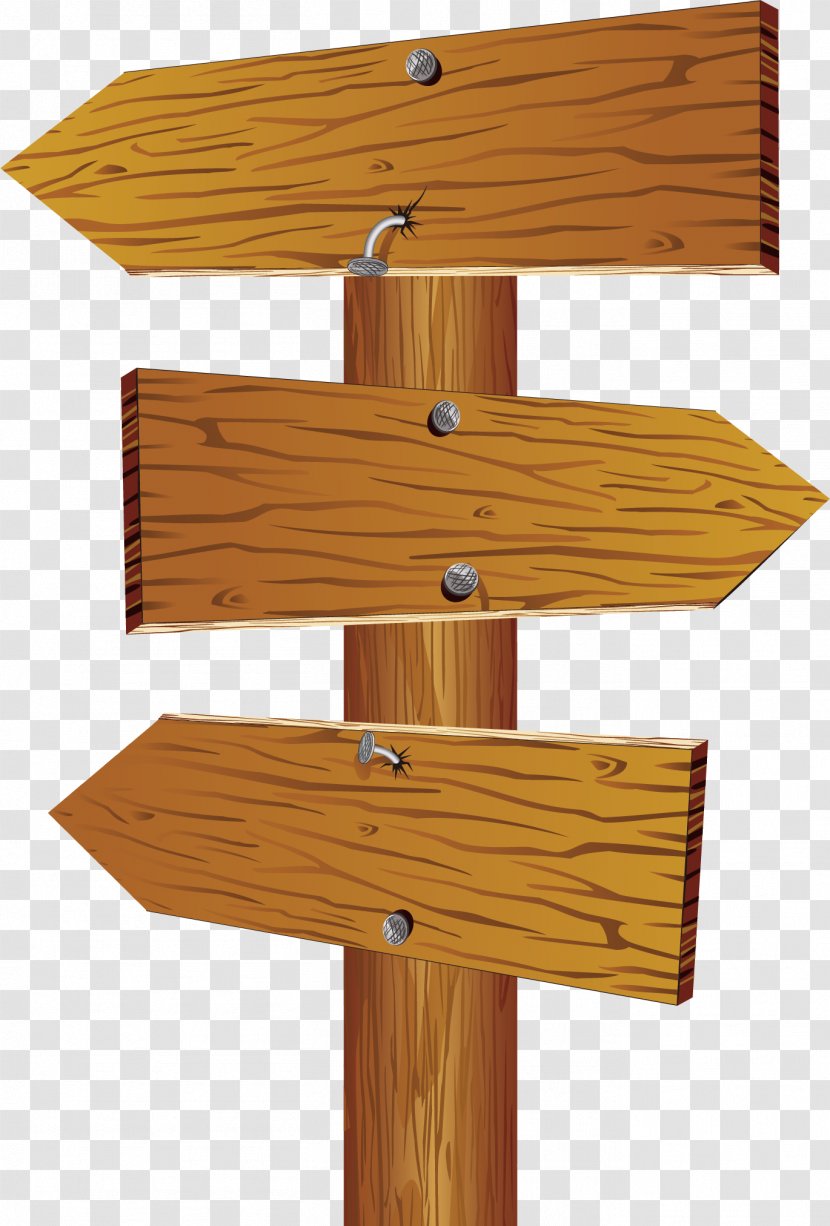 Wood Arrow Sign Clip Art - Royaltyfree - Wooden Transparent PNG