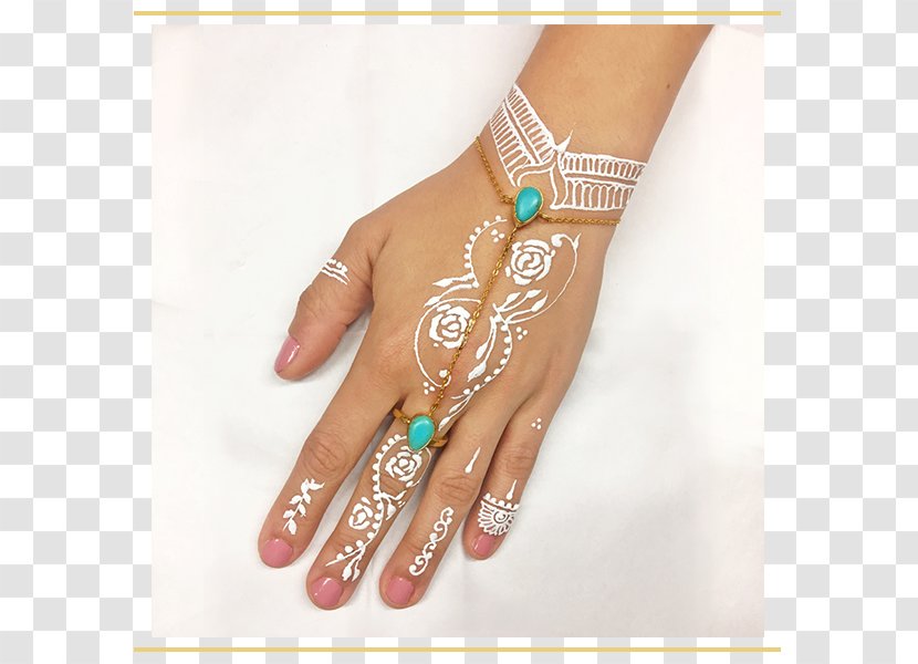 Nail Hand Model Turquoise - Fashion Accessory - Henna Hands Transparent PNG