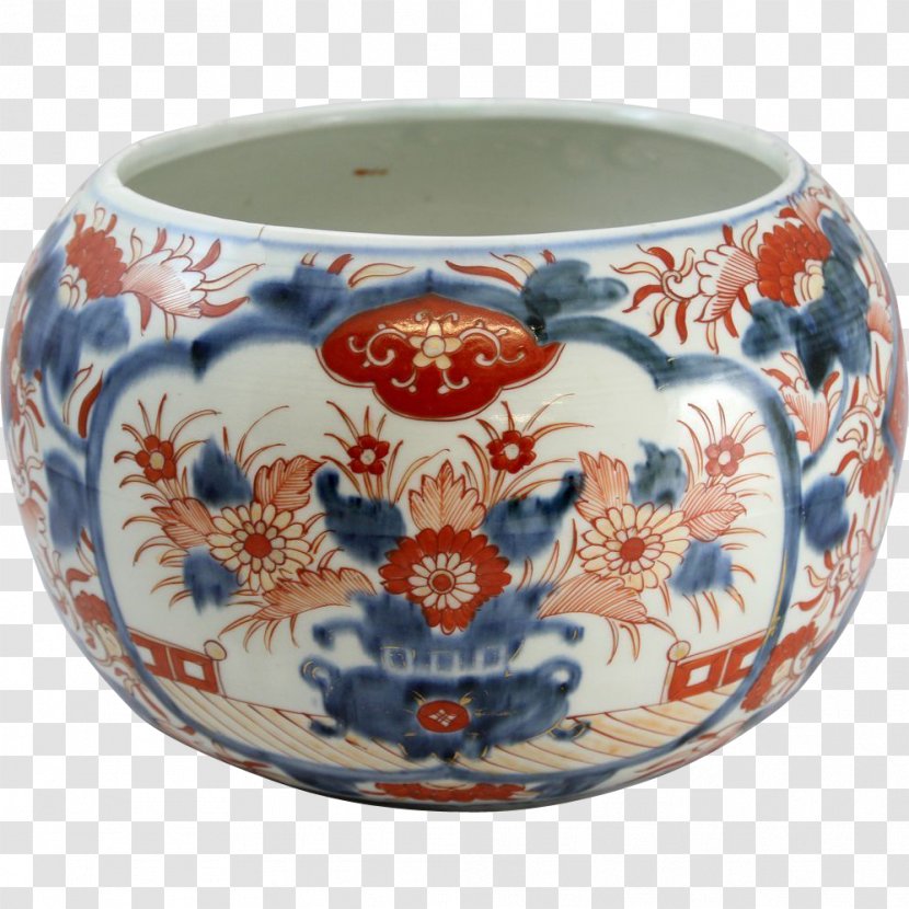 Bowl Blue And White Pottery Ceramic Saucer - Vase Transparent PNG