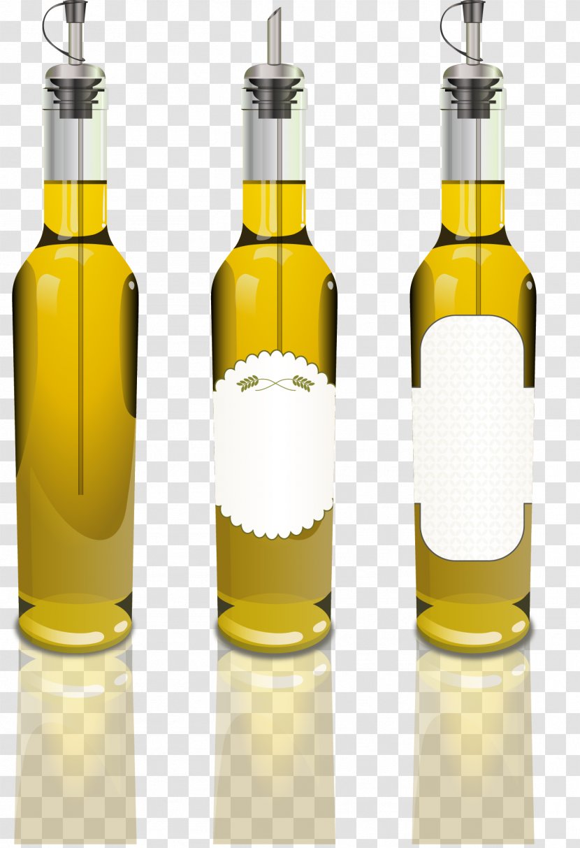 Beer Bottle Olive Oil - Safflower - Vector Painted Bottled Transparent PNG