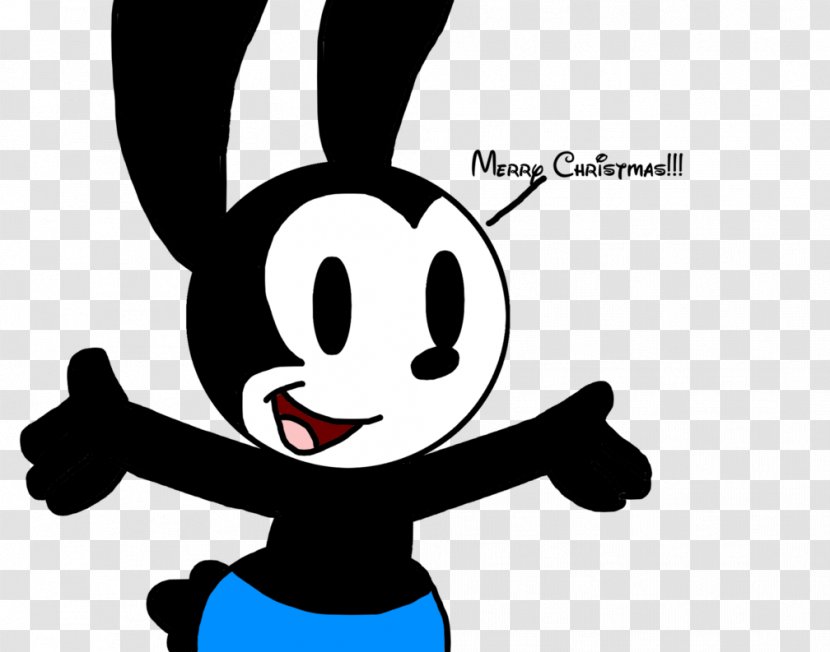 Oswald The Lucky Rabbit Christmas Wish Happiness Mickey Mouse - Silhouette Transparent PNG