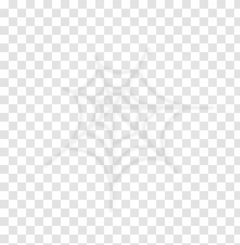 Spider Web White Leaf Symbol - Hand-painted Transparent PNG