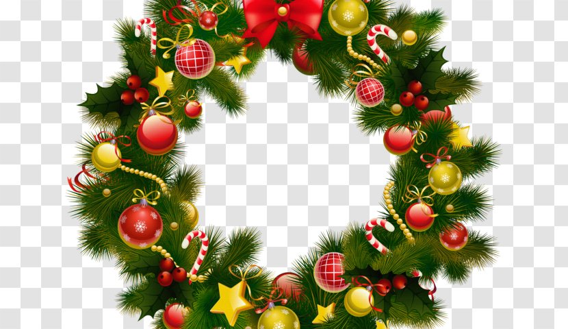 Wreath Clip Art Garland Christmas Day - Frame Tree Transparent PNG