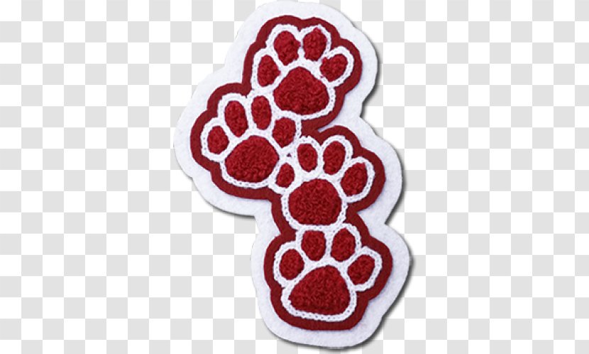 Embroidered Patch Varsity Letter School Paw Shoulder Sleeve Insignia - Embroidery - 5 Ballet Positions Order Transparent PNG