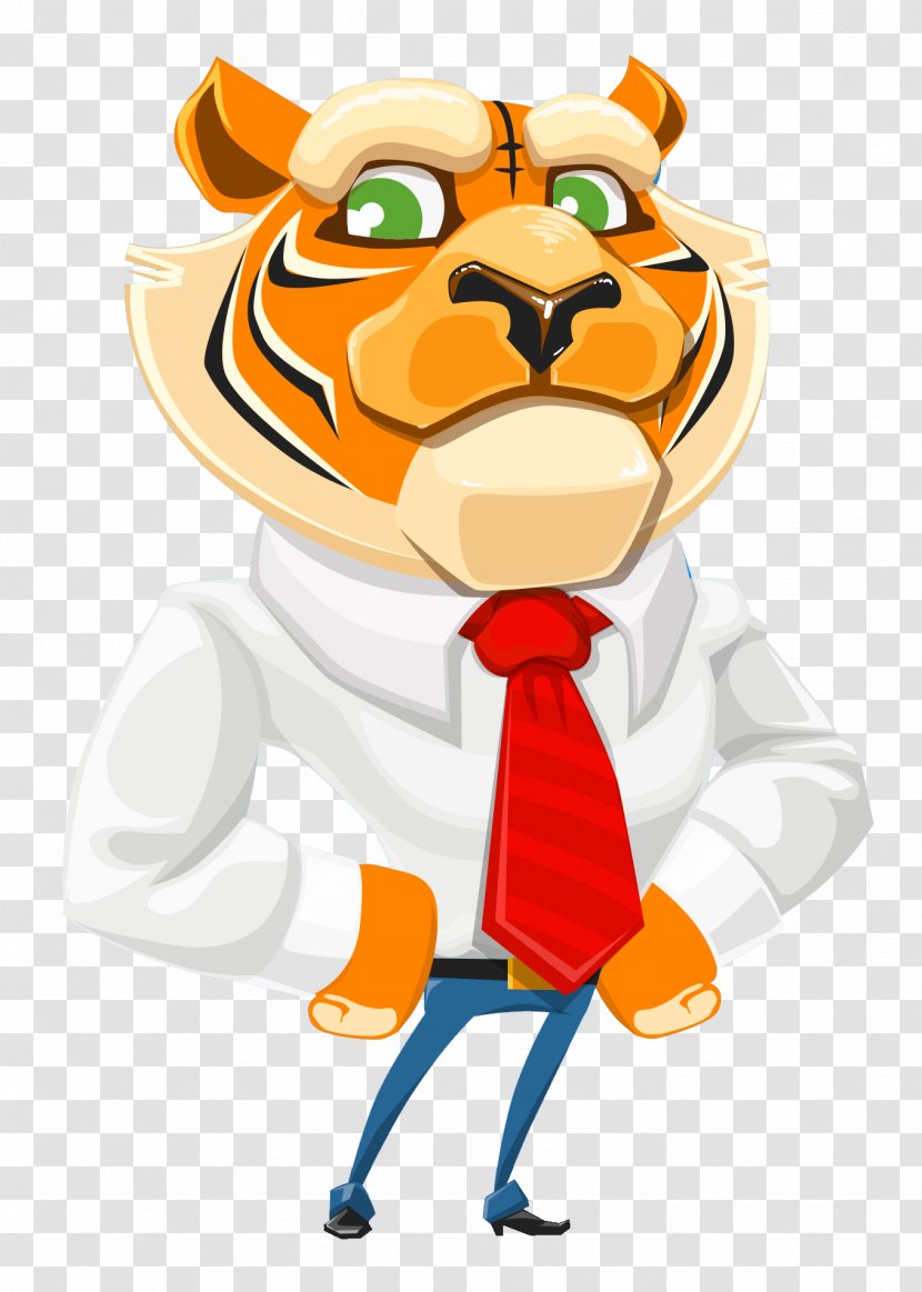 T-shirt Clip Art - Orange - Tiger Vector Transparent PNG