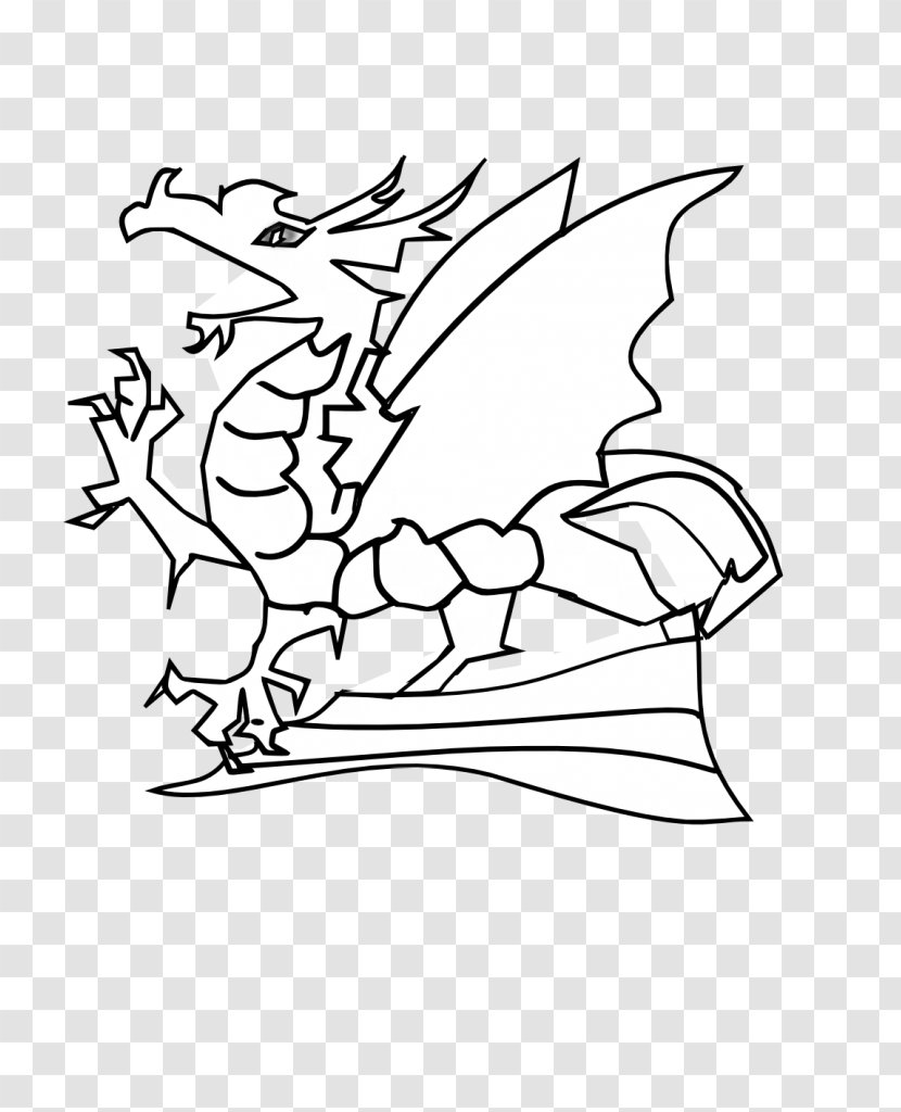 Dragon Black And White Clip Art - Plant - Bearded Transparent PNG