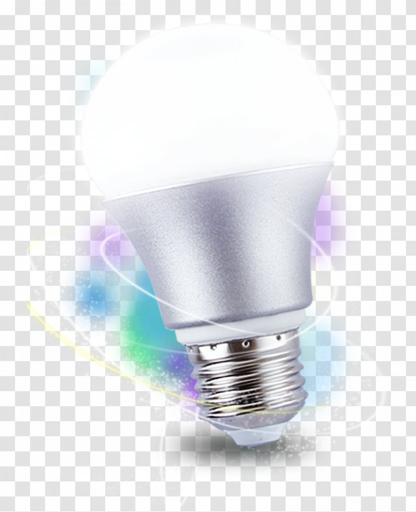 Incandescent Light Bulb LED Lamp Lighting Compact Fluorescent - Purple Transparent PNG