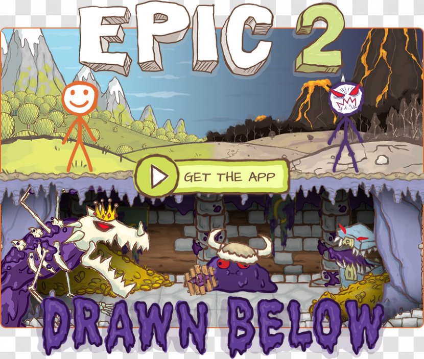 Adventure Game Draw A Stickman: EPIC 2 Mainkan Drawing - Stickman Epic Transparent PNG