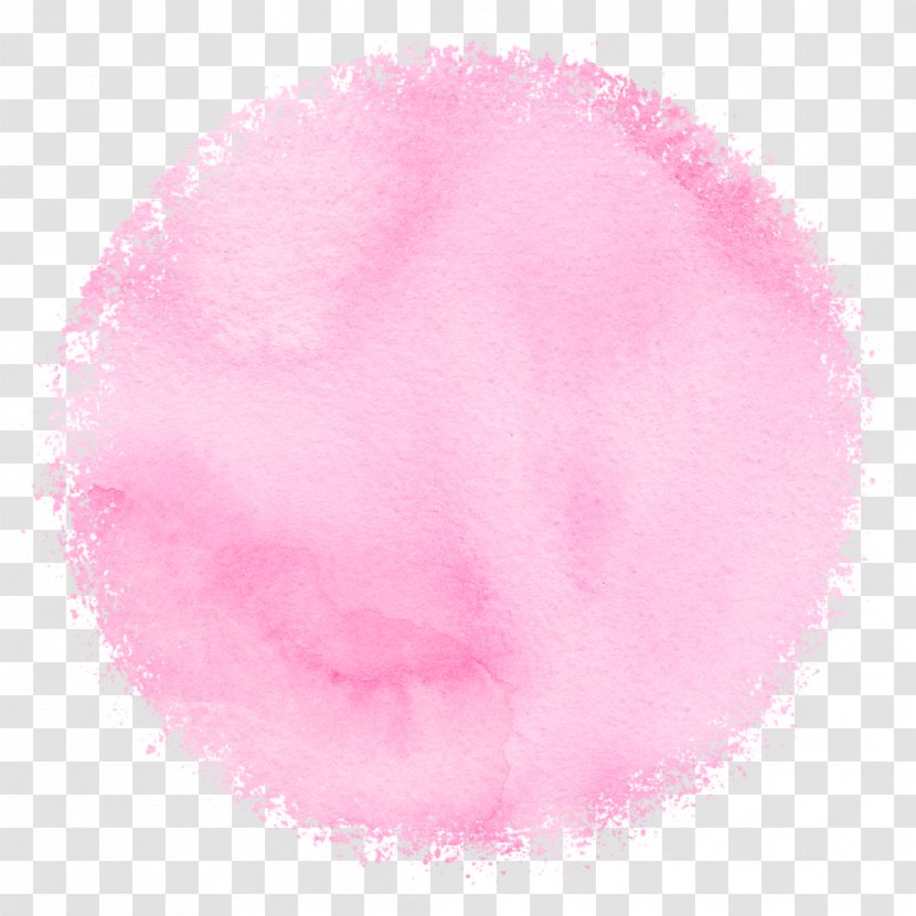 Pink Cartoon Color - Korean - Small Fresh Texture Textured Watercolor Ink Transparent PNG