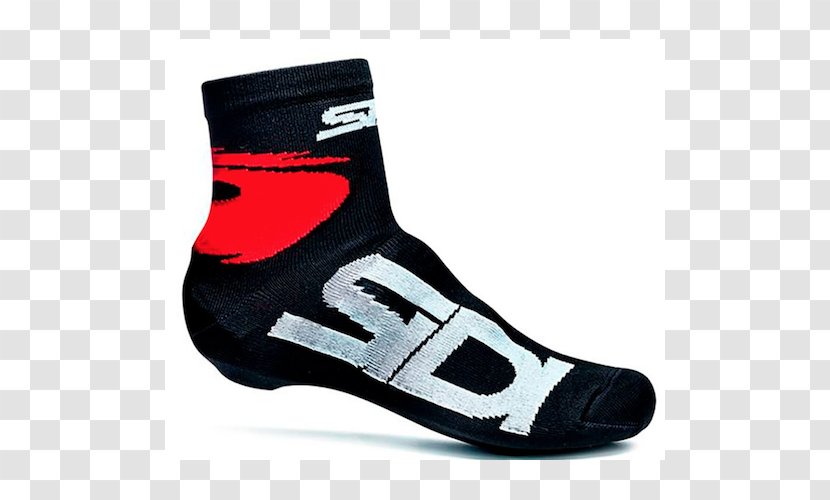 SIDI Cycling Bicycle Shoe Sock - Black Transparent PNG