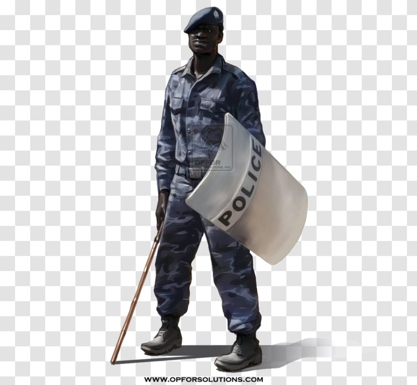 Figurine - Outerwear - Police Uniform Transparent PNG