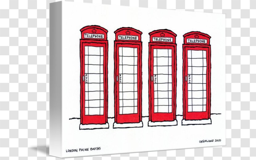 Telephone Booth London Telephony Mobile Phones - Imagekind Transparent PNG