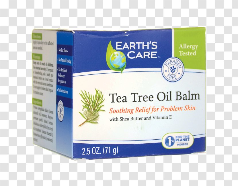 Lip Balm Lotion Earth's Care Tea Tree Oil Liniment - Personal Transparent PNG