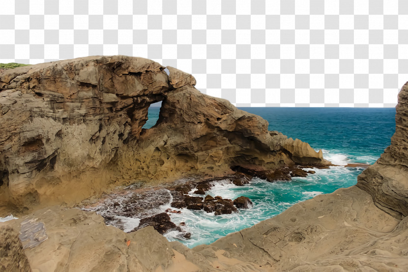 Boulder M Delivery Sea Outcrop Beach Promontory Transparent PNG