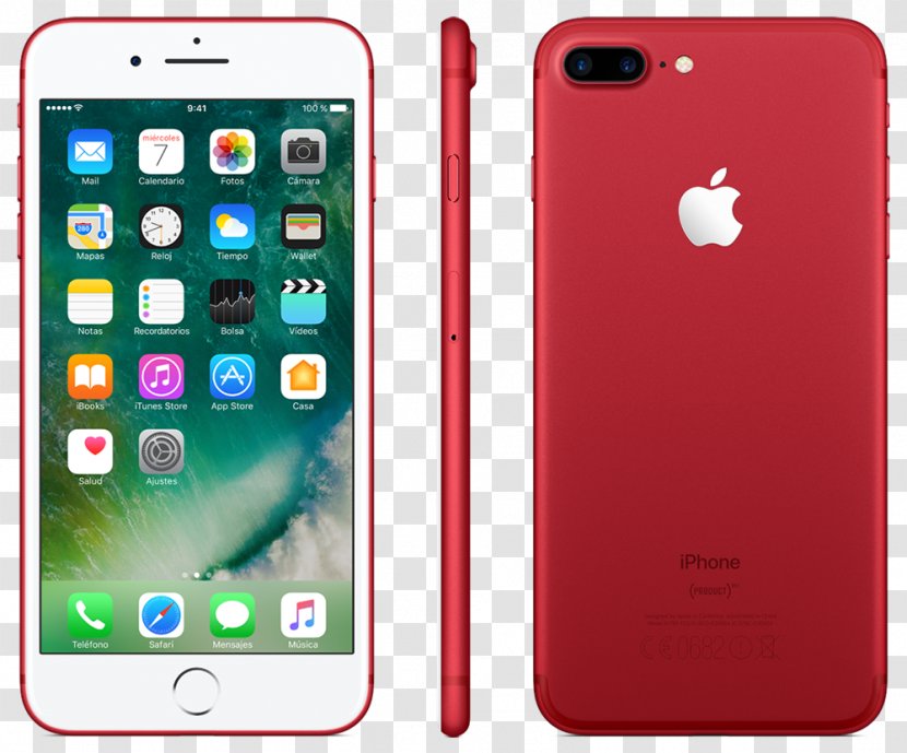 IPhone 7 Plus 5 Apple Megapixel - Mobile Phones - Iphone Red Transparent PNG