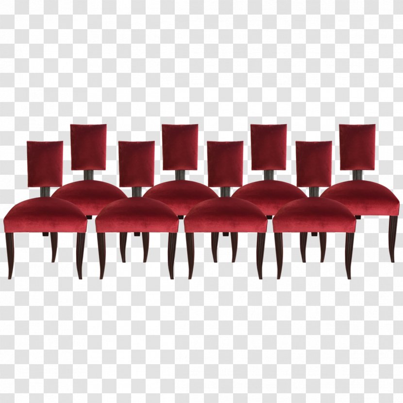 Chair Rectangle - Red - Three Legged Table Transparent PNG