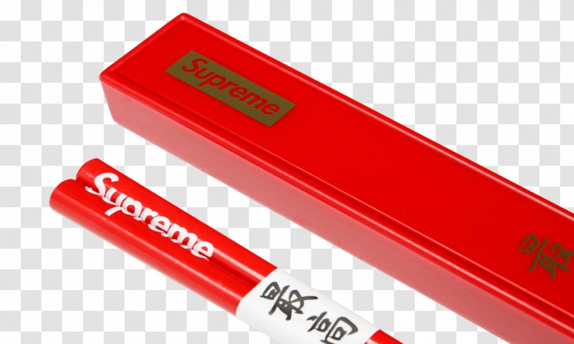 Supreme Chopsticks Product Red Color Transparent PNG