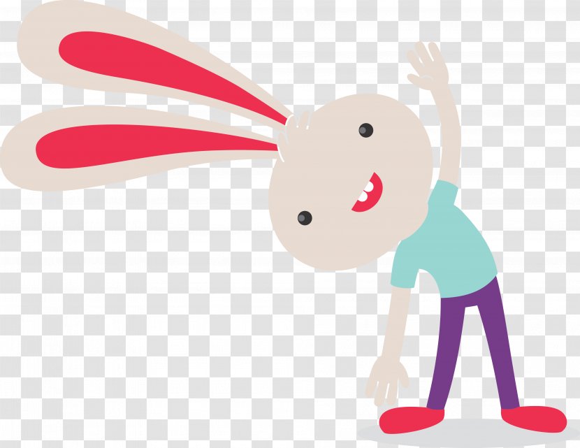 Rabbit Easter Bunny Clip Art Illustration Ear - Frame Transparent PNG