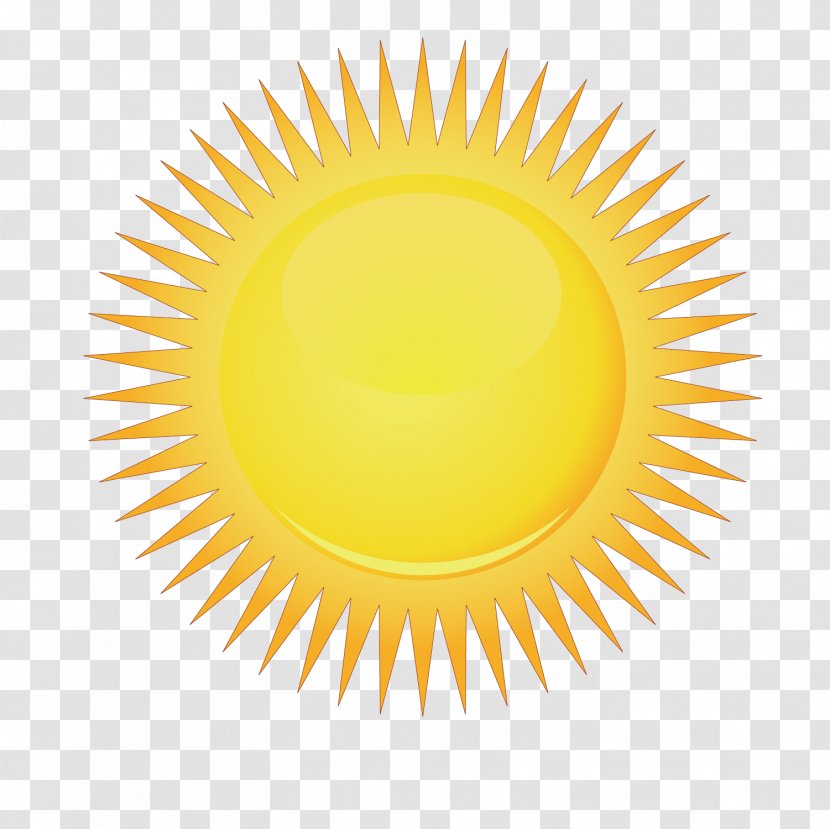 Vector Yellow Shiny Sunshine - Product Design Transparent PNG