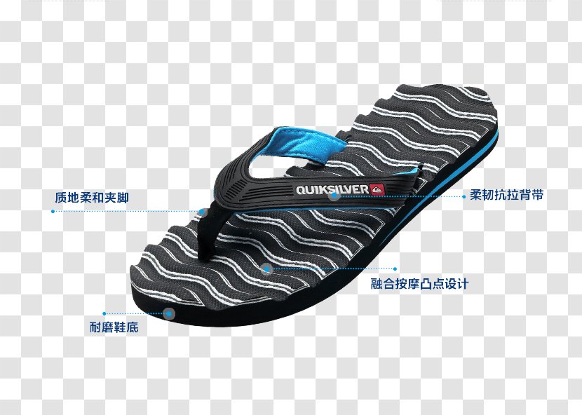 Slipper Flip-flops Quiksilver Sandal Pattern - Designer - Wave Wear Sandals Transparent PNG