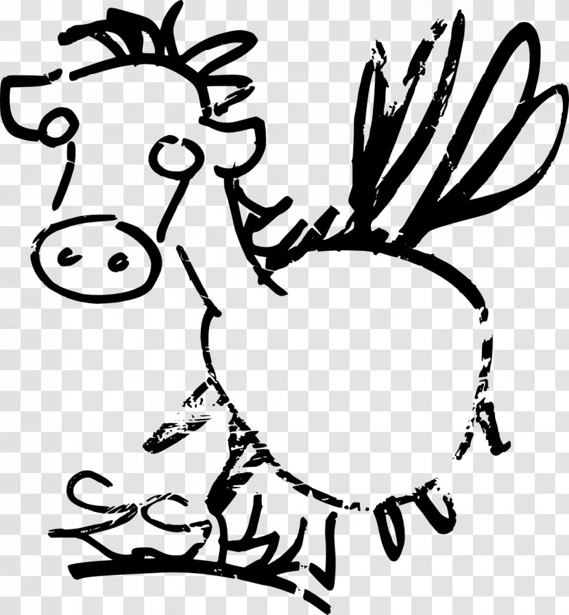 Visual Arts Drawing - Clarabelle Cow Transparent PNG
