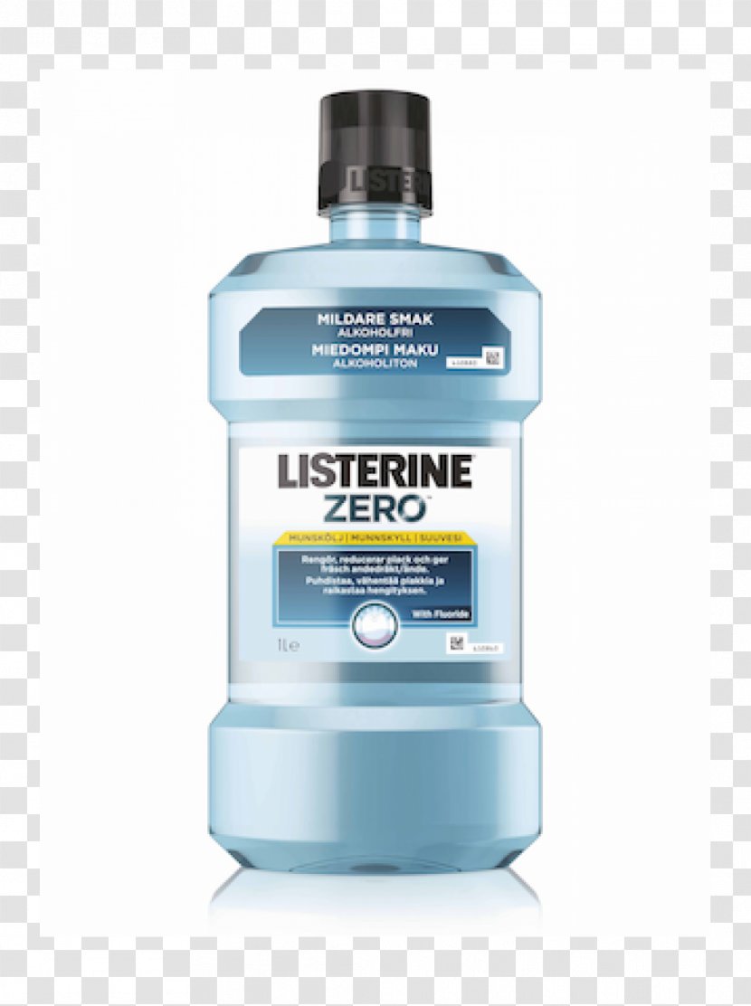Listerine Mouthwash Total Care Tooth - Water Transparent PNG
