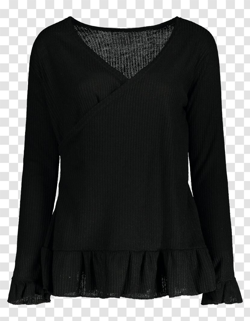 Neck Sleeve Black M - Sweater Dresses 2016 Transparent PNG
