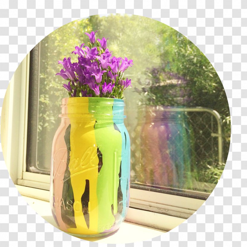 Mason Jar Glass Bottle Flowerpot Transparent PNG