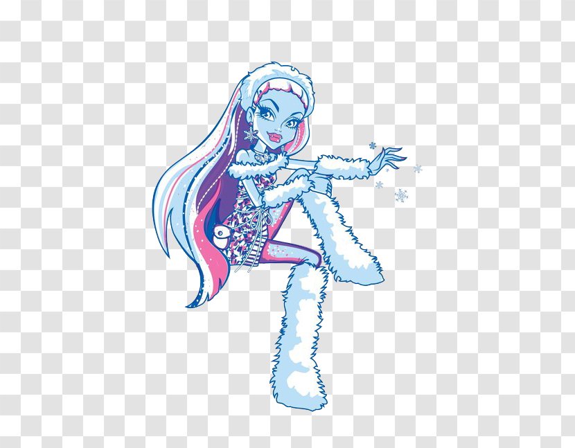 Clip Art Monster High Enchantimals Barbie - Watercolor - Abbey Bominable Transparent PNG