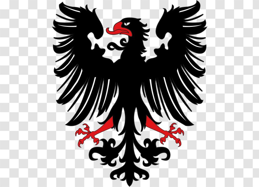 Eagle Heraldry Coat Of Arms - Illustration - Black Logo Image, Free Download Transparent PNG