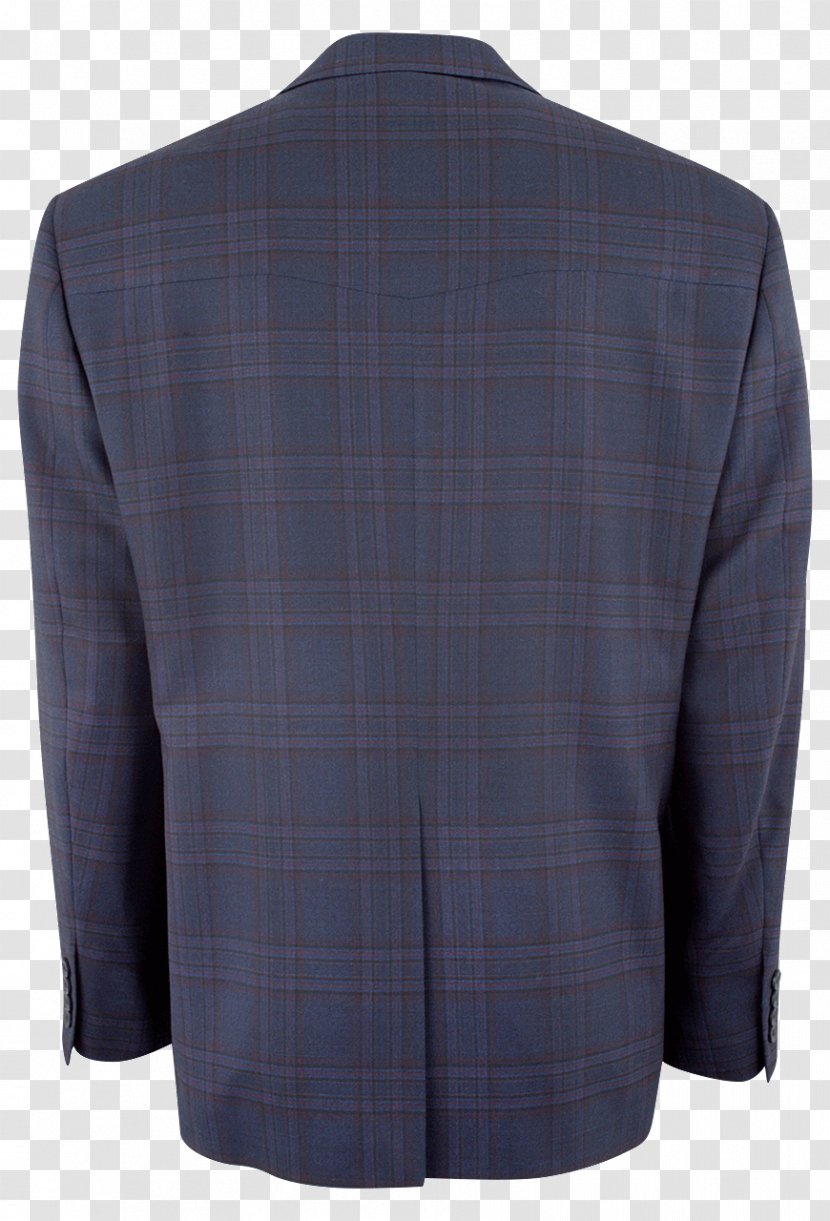 Blazer Tartan Cobalt Blue - Plaid Coat Transparent PNG