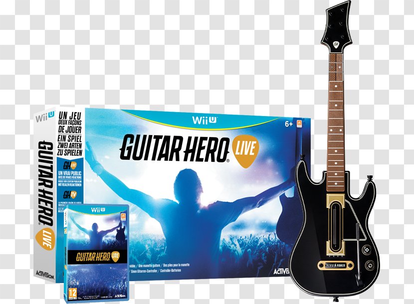 Guitar Hero Live Wii U Controller PlayStation 2 - Video Game Transparent PNG