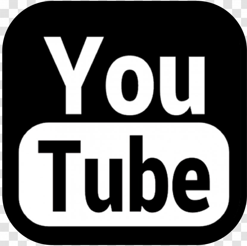 YouTube Film Logo Video - Sign - Black And White Transparent PNG