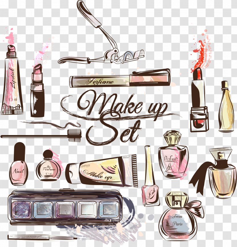 Cosmetics Fashion Make-up Artist Lipstick - Nail - Makeup Tools Transparent PNG