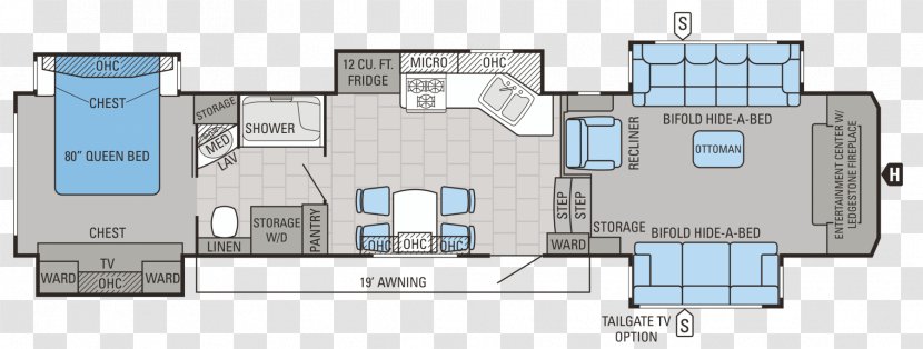 Crain RV Floor Plan Jayco, Inc. Campervans Newmar Corporation - Floors Streets And Pavement Transparent PNG