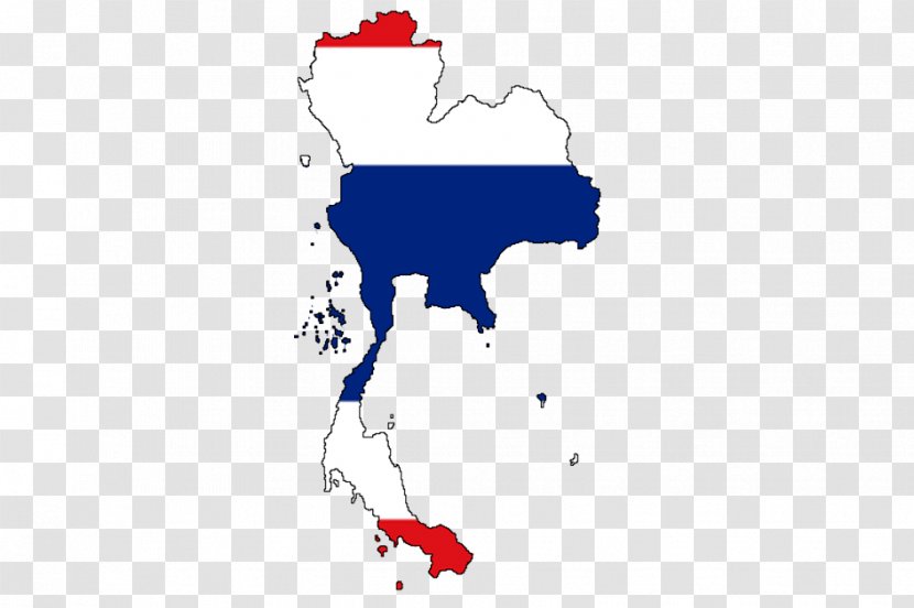 Flag Of Thailand Map Transparent PNG
